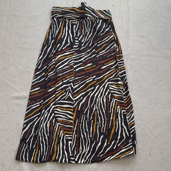 MNG Zebra Print Midi Skirt Size XS - Picture 2 of 3